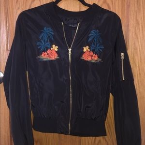 Bomber jacket. Hawaii theme.